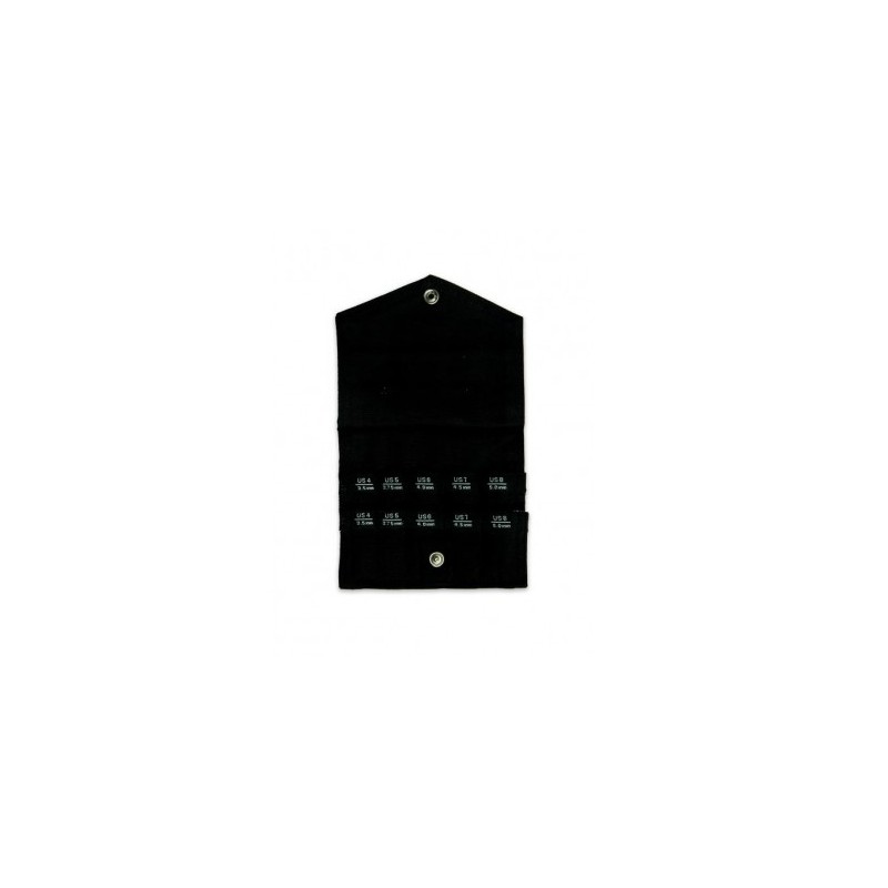 Overzichtelijk ChiaoGoo hoesje etui voor de SMALL korte breinaaldpunten. Overzichtelijk ChiaoGoo hoesje etui voor de SMALL korte breinaaldpunten.