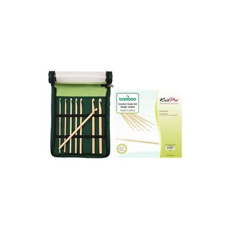 KnitPro heerlijk complete bamboe haaknaaldenset.