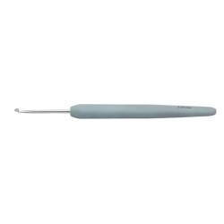 KnitPro waves haaknaald van aluminium met ergonomisch soft grip handvat