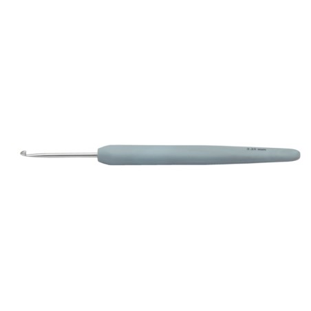KnitPro waves haaknaald van aluminium met ergonomisch soft grip handvat