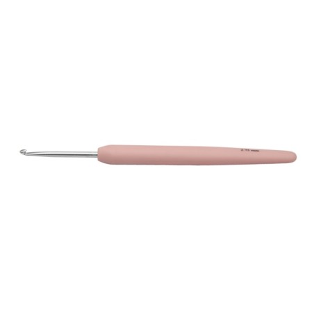 KnitPro waves haaknaald van aluminium met ergonomisch soft grip handvat