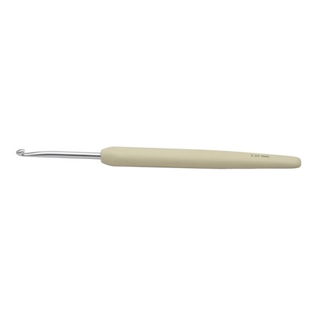 KnitPro waves haaknaald van aluminium met ergonomisch soft grip handvat