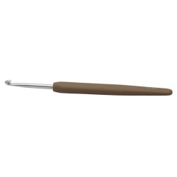 KnitPro waves haaknaald van aluminium met ergonomisch soft grip handvat