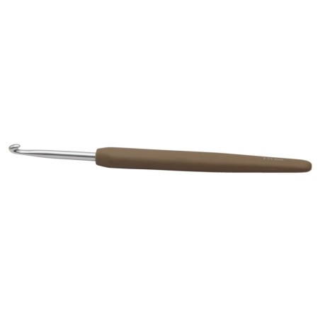 KnitPro waves haaknaald van aluminium met ergonomisch soft grip handvat