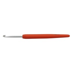 KnitPro waves haaknaald van aluminium met ergonomisch soft grip handvat