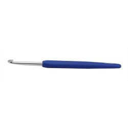 KnitPro waves haaknaald van aluminium met ergonomisch soft grip handvat
