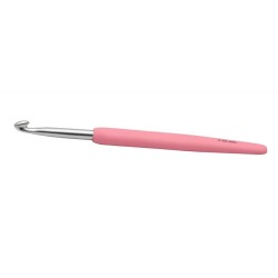 KnitPro waves haaknaald van aluminium met ergonomisch soft grip handvat