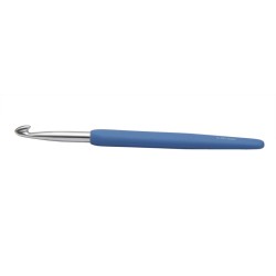 KnitPro waves haaknaald van aluminium met ergonomisch soft grip handvat