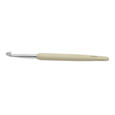 KnitPro waves haaknaald van aluminium met ergonomisch soft grip handvat
