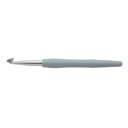 KnitPro waves haaknaald van aluminium met ergonomisch soft grip handvat