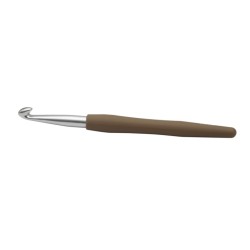 KnitPro waves haaknaald van aluminium met ergonomisch soft grip handvat