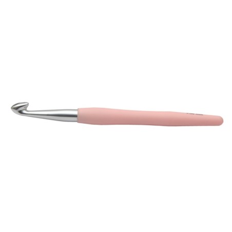 KnitPro waves haaknaald van aluminium met ergonomisch soft grip handvat