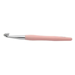 KnitPro waves haaknaald van aluminium met ergonomisch soft grip handvat