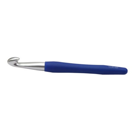 KnitPro waves haaknaald van aluminium met ergonomisch soft grip handvat