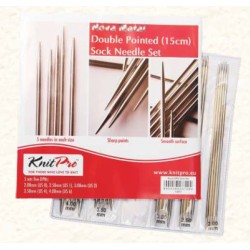 KnitPro Nova Metal 15 cm sokkennaaldenset.