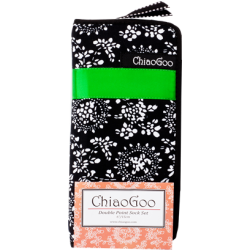 Chiaogoo 15 cm sokkennaaldenset met 6 setjes dpns van bamboe.