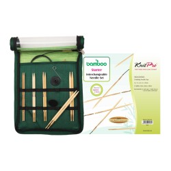 KnitPro Bamboo IC Starter Set: verwisselbare bamboe rondbreinaalden set