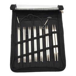 KnitPro Karbonz IC Deluxe Set duurzame verwisselbare rondbreinaalden set