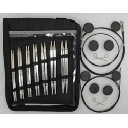 KnitPro Nova Cubics IC Deluxe Set duurzame verwisselbare rondbreinaalden set