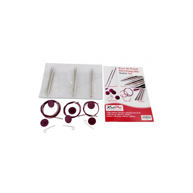 KnitPro Nova Metal IC Starter Set: verwisselbare rondbreinaalden set KnitPro Nova Metal IC Starter Set: verwisselbare rondbreinaalden set