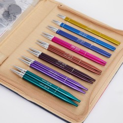 KnitPro Zing IC Deluxe Set: kleurrijke verwisselbare rondbreinaalden set