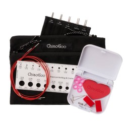 ChiaoGoo Twist RedLace MINI Set de kleine maatjes RVS Lace naaldpunten