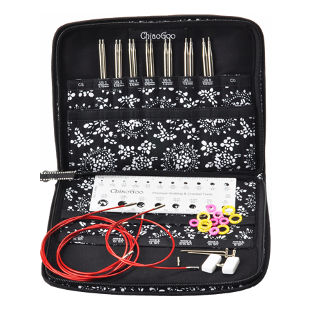 ChiaoGoo Twist RedLace SMALL Set de midden maatjes RVS Lace naaldpunten