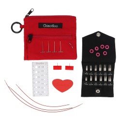 ChiaoGoo Twist RedLace SHORTIES Set met mini Lace naaldpunten van 5-8 cm