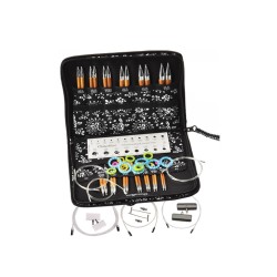 ChiaoGoo SPIN BAMBOE COMPLETE Set met Small en Large bamboe naaldpunten