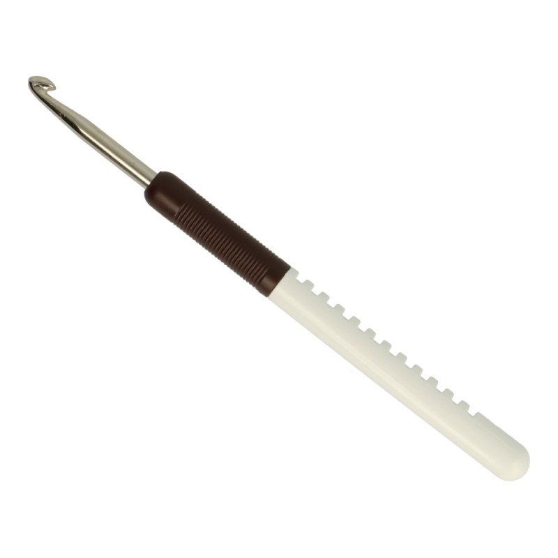 Addi colours haaknaald van aluminium met ergonomisch soft grip handvat Addi colours haaknaald van aluminium met ergonomisch soft grip handvat