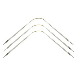 Addi CrasyTrio 3 handige en flexibele rondbreinaaldjes van 21 cm.