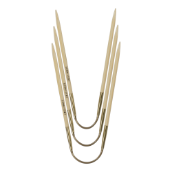 Addi CrasyTrio 3 flexibele bamboe rondbreinaaldjes van 24 cm.