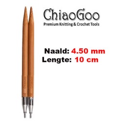 ChiaoGoo SPIN BAMBOE verwisselbare breinaaldpunten van 10 cm lengte.