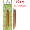 ChiaoGoo SPIN BAMBOE verwisselbare breinaaldpunten van 10 cm lengte.