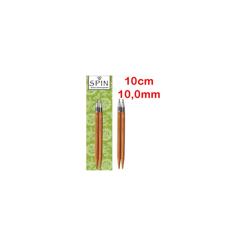 ChiaoGoo SPIN BAMBOE verwisselbare breinaaldpunten van 10 cm lengte. ChiaoGoo SPIN BAMBOE verwisselbare breinaaldpunten van 10 cm lengte.