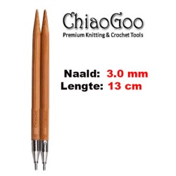 ChiaoGoo SPIN BAMBOE verwisselbare breinaaldpunten van 13 cm lengte.