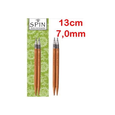 ChiaoGoo SPIN BAMBOE verwisselbare breinaaldpunten van 13 cm lengte.