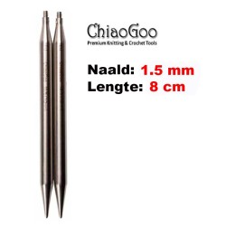 ChiaoGoo TWIST Lace verwisselbare breinaaldpunten van 8 cm lengte.