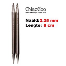 ChiaoGoo TWIST Lace verwisselbare breinaaldpunten van 8 cm lengte.