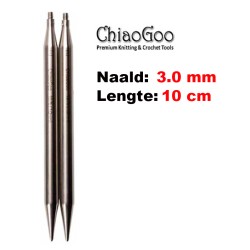 ChiaoGoo TWIST Lace verwisselbare breinaaldpunten van 10 cm lengte.