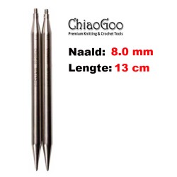 ChiaoGoo TWIST Lace verwisselbare breinaaldpunten van 13 cm lengte.