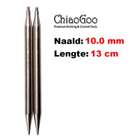 ChiaoGoo TWIST Lace verwisselbare breinaaldpunten van 13 cm lengte.