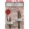 Chiaogoo Twist Short Combo verwisselbare rondbreinaalden, lace naaldpunten