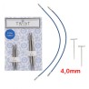 Chiaogoo Twist Short Combo verwisselbare rondbreinaalden, lace naaldpunten