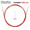 ChiaoGoo TWIST RED kabel voor verwisselbare haak- en breinaaldpunten.