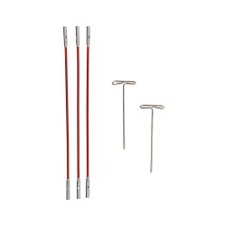 ChiaoGoo TWIST RED kabel voor verwisselbare haak- en breinaaldpunten.