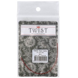 ChiaoGoo TWIST RED kabel voor verwisselbare haak- en breinaaldpunten.
