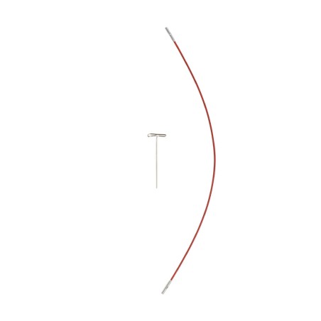 ChiaoGoo TWIST RED kabel voor verwisselbare haak- en breinaaldpunten.
