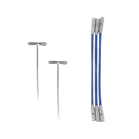 ChiaoGoo TWIST BLUE kabel voor verwisselbare haak- en breinaaldpunten.
