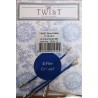 ChiaoGoo TWIST BLUE kabel voor verwisselbare haak- en breinaaldpunten.